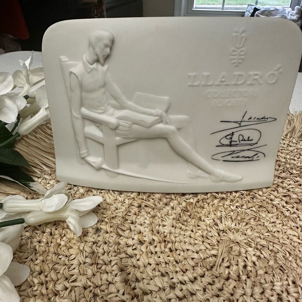 Lladro Vintage Collectors Society‎ 1985 Don Quixote Porcelain Plaque Signed